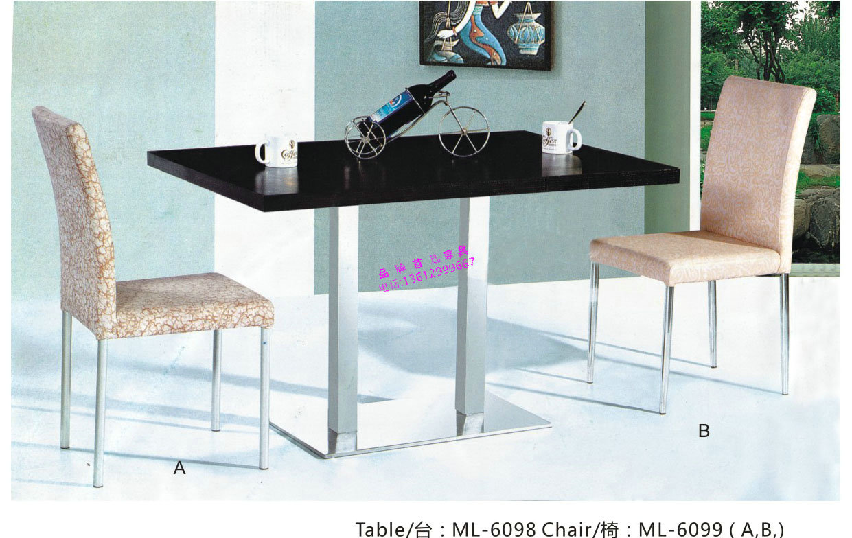 横岗厂家直销不锈钢餐桌椅  欢迎定制