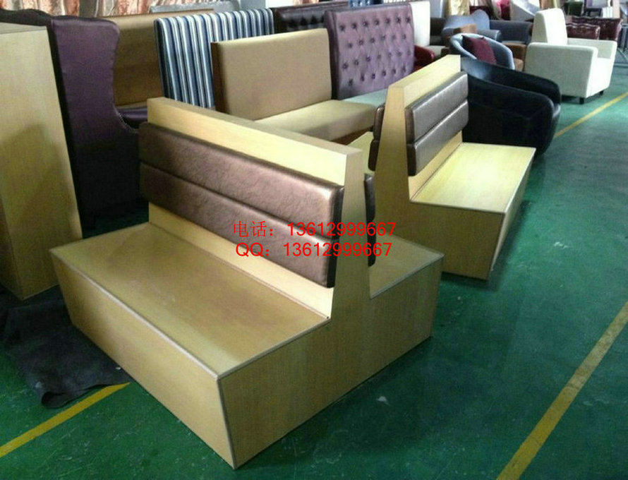 卡座沙发定制款式厂家直销 批量生产卡座沙发