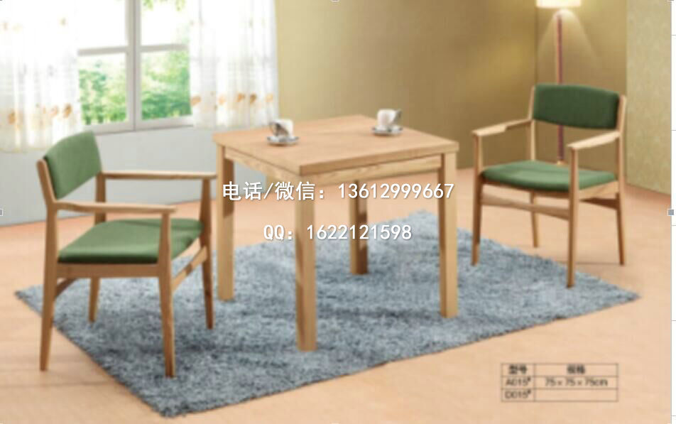 实木简单大气款式哪里定制 深圳咖啡厅桌椅定制报价