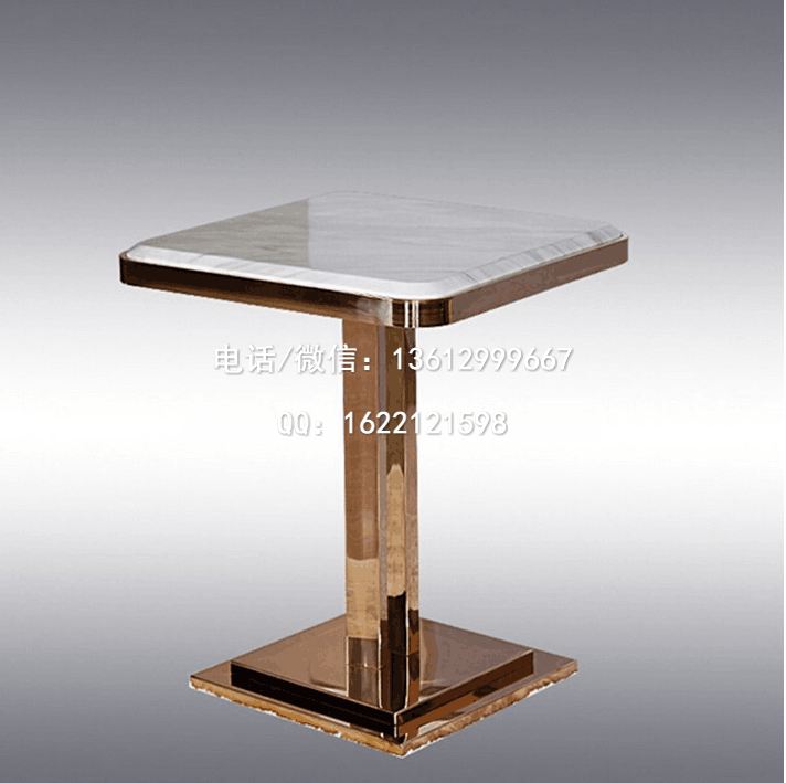 定制不锈钢大理石餐桌
