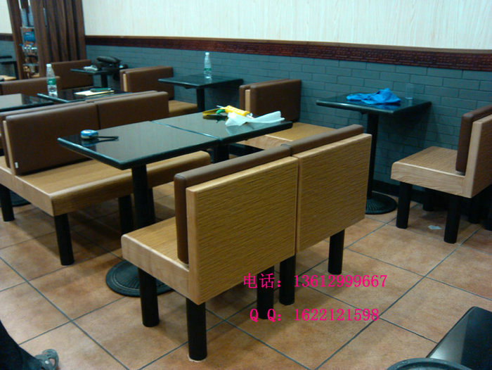 肠粉王餐厅特色餐桌，凳子，卡座沙发定制图片及款式