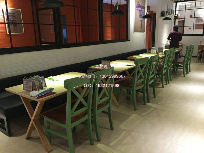 深圳茶餐厅实木桌椅高品质