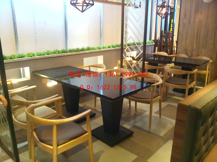 2018经典制作大理石餐桌，茶餐厅家具款式来图定制