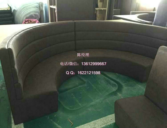 弧形卡座沙发 弧形卡座沙发