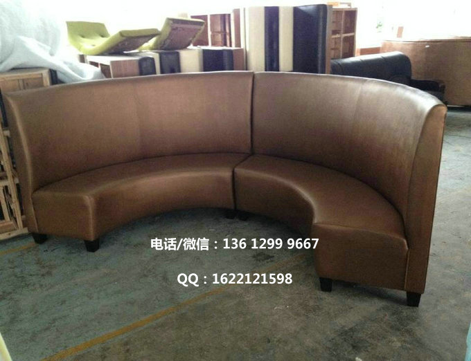 弧形卡座沙发 弧形卡座沙发
