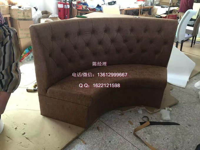 弧形卡座沙发 弧形卡座沙发